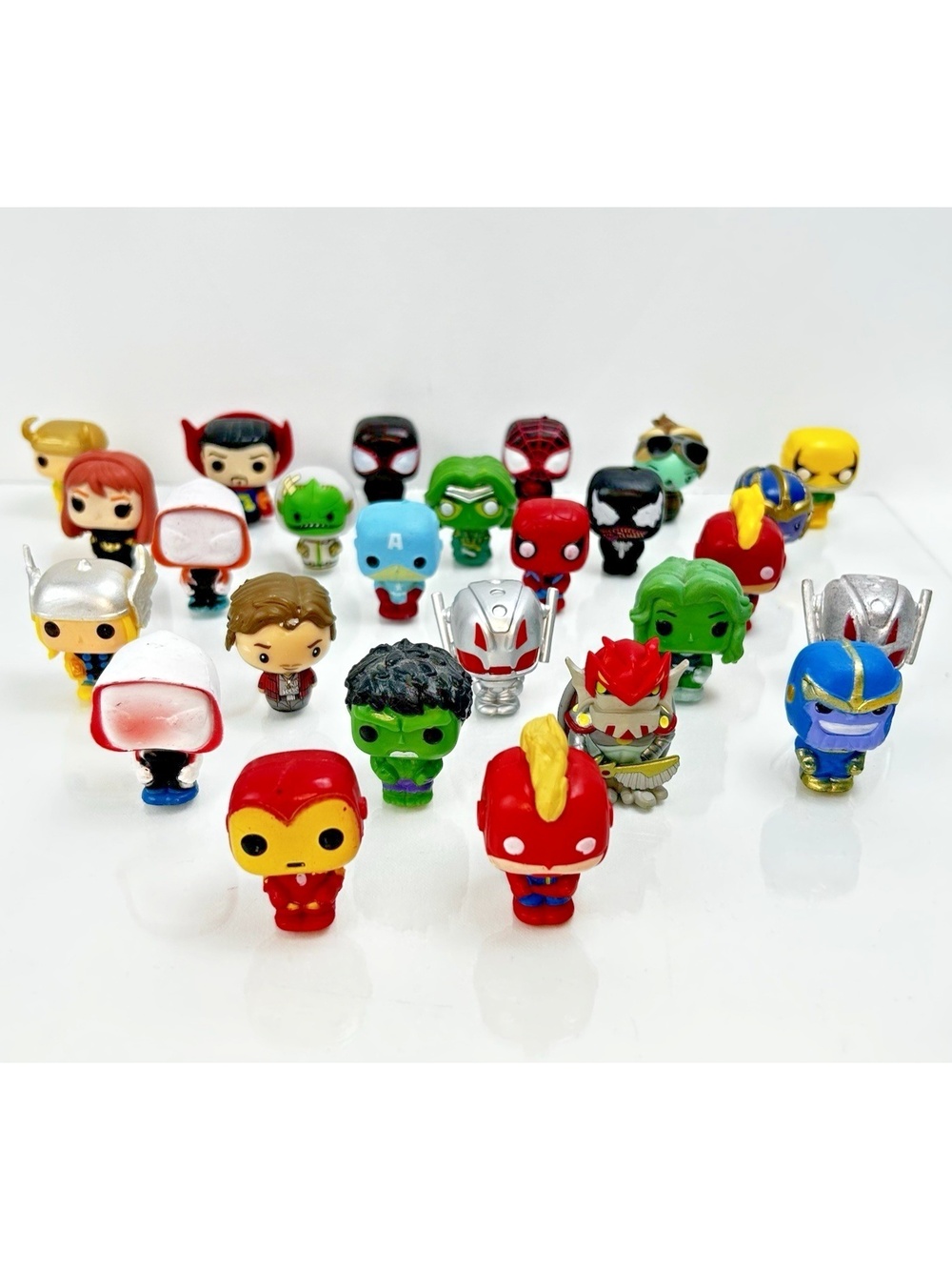 Funko Pocket Pop Marvel Action Figures Toy Lot Spiderman, Thor, Thanos & More